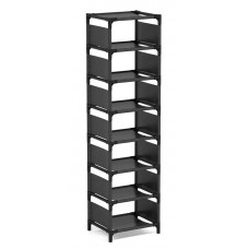 HOME USE υφασμάτινη παπουτσοθήκη 7 θέσεων 33x28x128cm γκρι HUH-0132